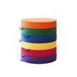 Commercial Plastic Classroom Floor Cushions with Handles-Primary Colors