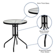 3 Piece Patio Dining Set - 23.75