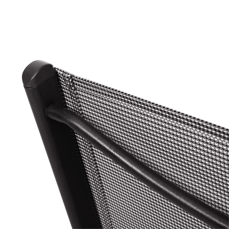 2 Pack Commercial Outdoor Flex Comfort Folding Chair with Metal Frame in Gray