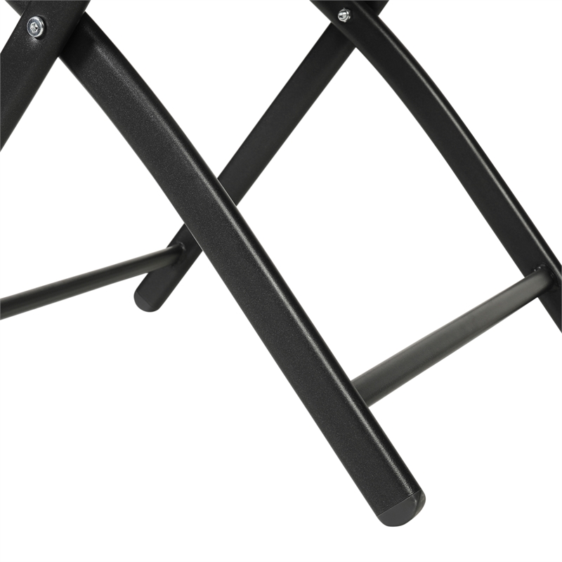 2 Pack Commercial Outdoor Flex Comfort Folding Chair with Metal Frame in Red