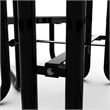 Commercial 46 Inch Square Expanded Mesh Metal Picnic Table with Anchors - Black