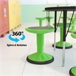 Kids Adjustable Height Active Learning Stool for Classroom and Home in Green