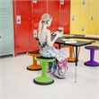 Kids Adjustable Height Active Learning Stool for Classroom and Home in Green
