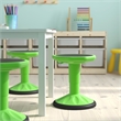 Kids Adjustable Height Active Learning Stool for Classroom and Home in Green