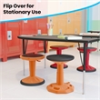 Kids Adjustable Height Active Learning Stool for Classroom and Home in Orange