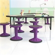 Kids Adjustable Height Active Learning Stool for Classroom and Home in Purple