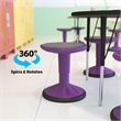 Kids Adjustable Height Active Learning Stool for Classroom and Home in Purple