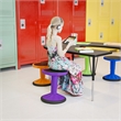 Kids Adjustable Height Active Learning Stool for Classroom and Home in Purple