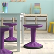 Kids Adjustable Height Active Learning Stool for Classroom and Home in Purple