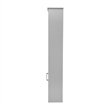 Modern Freestanding Linen Tower with Shelves and Magnetic Close Door - Gray