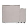Contemporary Modular Sectional Sofa Left Side Chair with Armrest - Cream Fabric