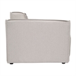 Contemporary Modular Sectional Sofa Left Side Chair with Armrest - Cream Fabric