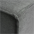 Contemporary Modular Sectional Sofa Left Side Chair with Armrest - DK GY Fabric
