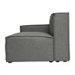 Contemporary Modular Sectional Sofa Left Side Chair with Armrest - DK GY Fabric