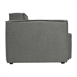 Contemporary Modular Sectional Sofa Left Side Chair with Armrest - DK GY Fabric