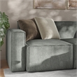 Contemporary Modular Sectional Sofa Left Side Chair with Armrest - DK GY Fabric