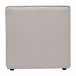 Contemporary Modular Sectional Sofa Armless Middle Chair in Cream Fabric