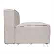 Contemporary Modular Sectional Sofa Armless Middle Chair in Cream Fabric