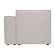 Contemporary Modular Sectional Sofa Right Side Chair with Armrest - Cream Fabric