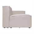 Contemporary Modular Sectional Sofa Right Side Chair with Armrest - Cream Fabric
