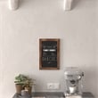 Set of 10 Wall Mounted Magnetic Chalkboards in Torched Wood - 9.5