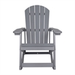 Adirondack Poly Resin Rocking Chairs for Indoor/Outdoor Use in White - 2 Pack