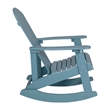 Adirondack Poly Resin Rocking Chairs for Indoor/Outdoor Use in Sea Foam - 2 Pack