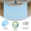 2 Inch Cooling Gel Infused 5-Zone Memory Foam Mattress Topper - California King