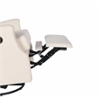 Wingback Manual Rocking Glider Recliner Chair with 360 Swivel in Cream