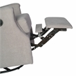 Wingback Manual Rocking Glider Recliner Chair with 360 Swivel in Light Gray
