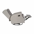 Wingback Manual Rocking Glider Recliner Chair with 360 Swivel in Light Gray