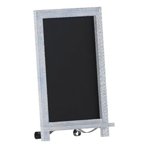 12&quot x 17&quot Freestanding Tabletop or Wall Mount Magnetic Chalkboard-Rustic Blue