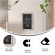 Set of 10 Wall Mounted Magnetic Chalkboards in Whitewashed - 9.5