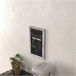 Set of 10 Wall Mounted Magnetic Chalkboards in Whitewashed - 9.5