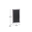Set of 10 Wall Mounted Magnetic Chalkboards in Whitewashed - 9.5