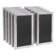 Set of 10 Wall Mounted Magnetic Chalkboards in Whitewashed - 9.5