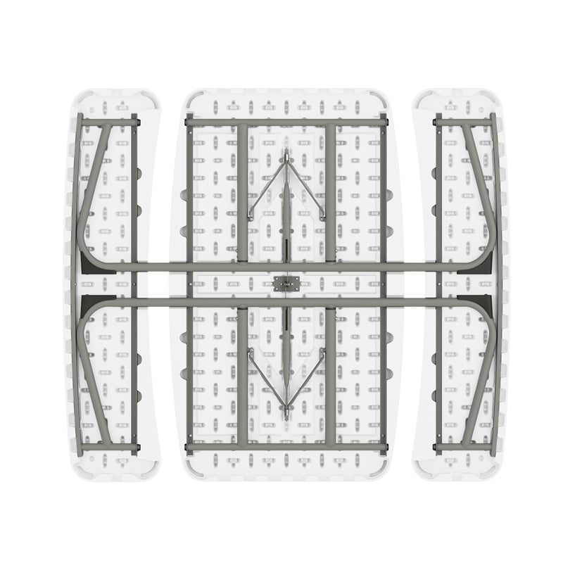 Indoor/Outdoor Commercial Grade Kids White Folding Picnic Table with Benches