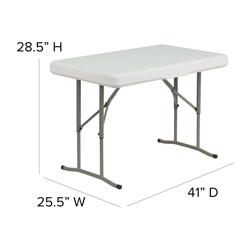 10' x 10' White Pop Up Canopy - Wheeled Case - Folding Table with Benches Set