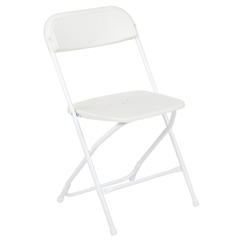 10' x 10' White Pop Up Canopy Folding Table and 4 White Folding Chairs Bundle