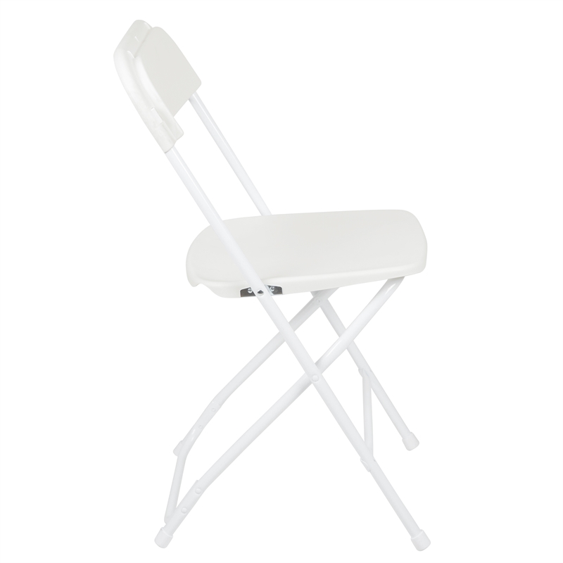 10' x 10' White Pop Up Canopy Folding Table and 4 White Folding Chairs Bundle