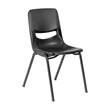 Maple/Silvr Student Desk with Open Front Metal Book Box & Blk Flex Comfort Chair