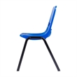 Maple/Slvr Student Desk with Open Front Metal Book Box & Navy Flex Comfort Chair