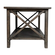 Flash Furniture Solid Wood Traditional Farmhouse Coffee Table in Dark Gray