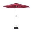 Flash Furniture Montego Commercial 9 FT Solar LED Light Umbrella with Crank and Tilt Functions