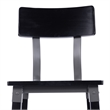 2 Pack Commercial Rustic Black Industrial Style Wood Dining Barstool