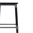 2 Pack Commercial Rustic Black Industrial Style Wood Dining Barstool