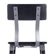 2 Pack Commercial Rustic Black Industrial Style Wood Dining Barstool