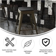 All-Weather GN Commercial Backless Counter Stools-Black Poly Seat-4 PK
