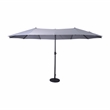Flash Furniture Elizabeth Commercial Grade 15 FT Triple Head Patio Umbrella with Crank and Easy Lift Functionality