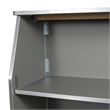 4' Slate Gray Laminate Foldable Portable Event Bar - Catering/Bartender Bar